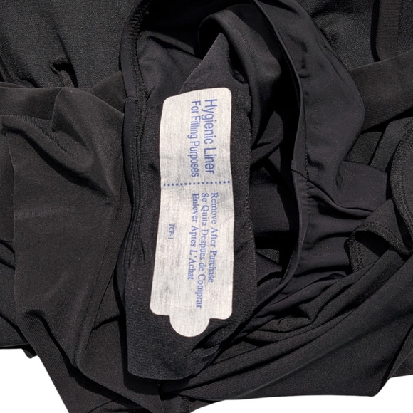 Aqua Green Swimsuit Womens Small One Piece Romper Shorts Black Slimming Tank - Picture 5 of 5